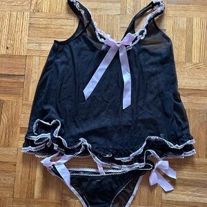 🎀VS pink bows lingerie set 🎀